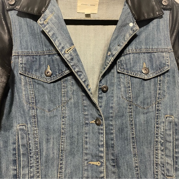 Denim and leather jacket - Picture 3 of 6